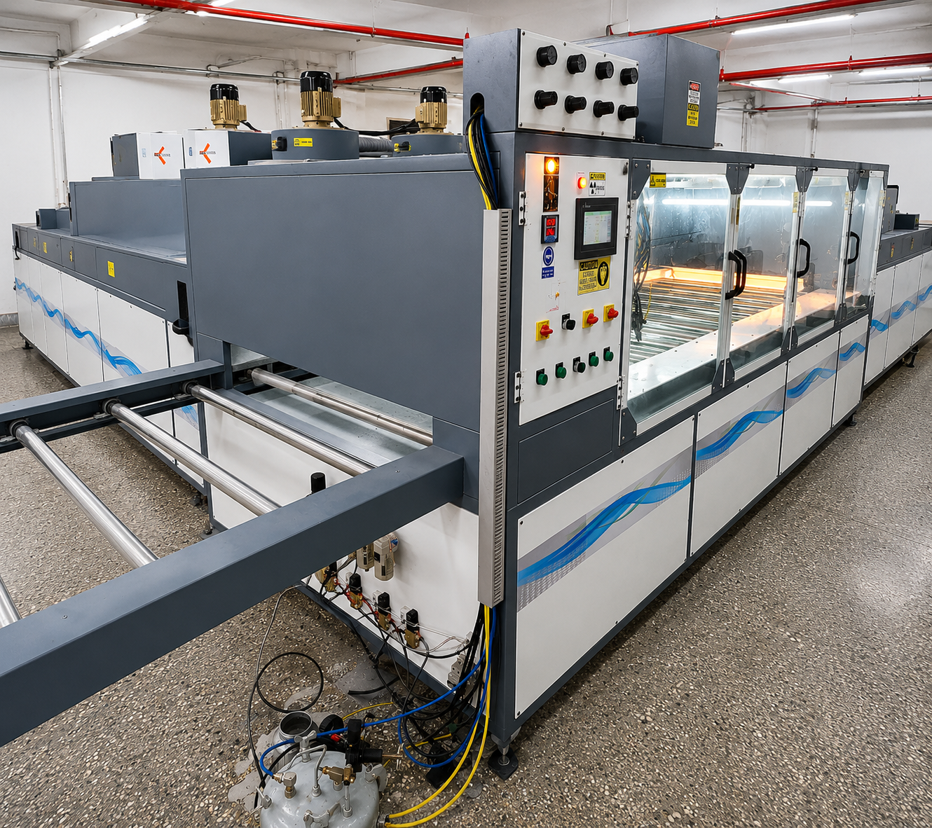 Custom UV curing machine manufactured by Simsan Enterprises