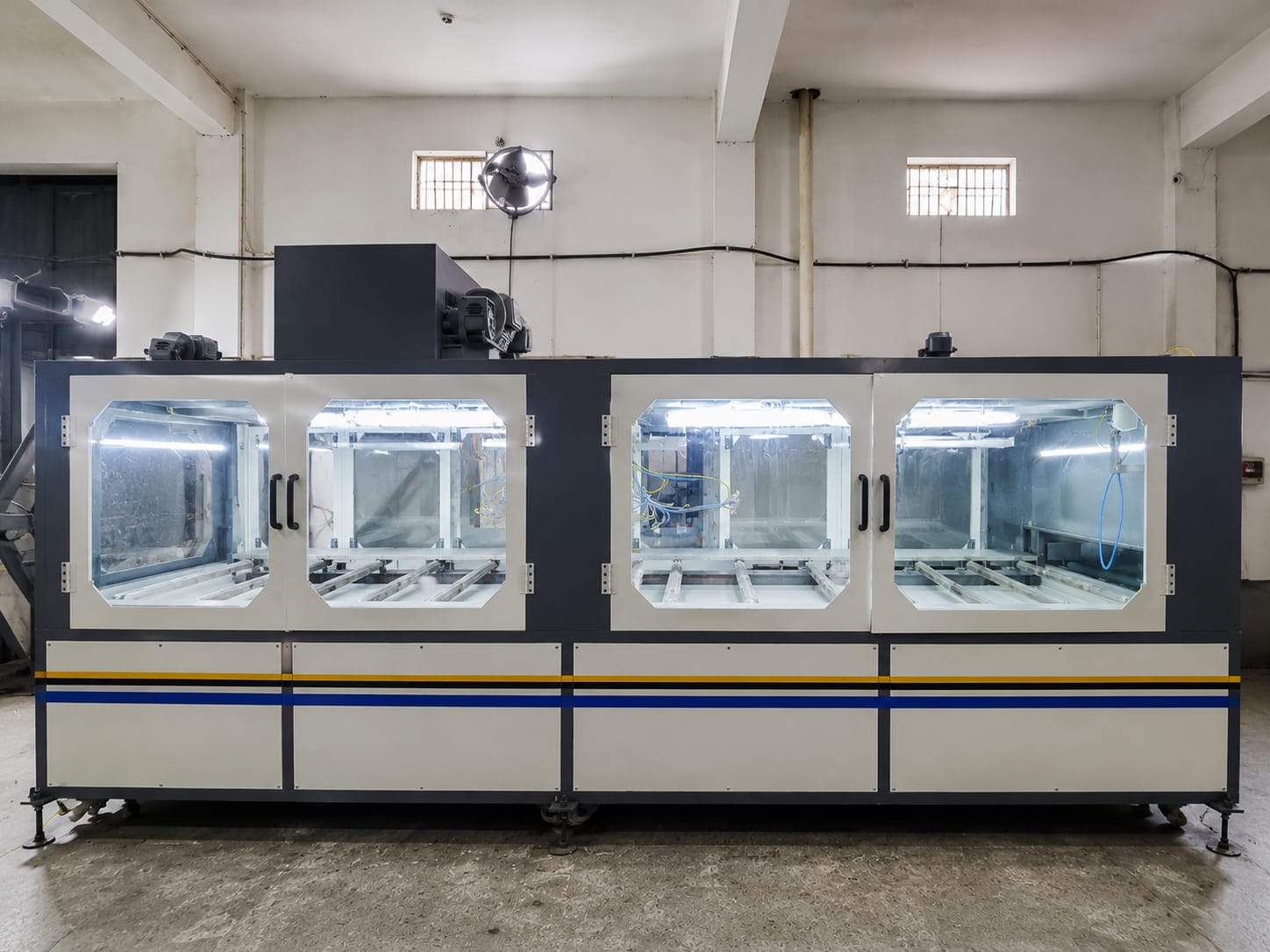 Custom UV curing machine manufactured by Simsan Enterprises